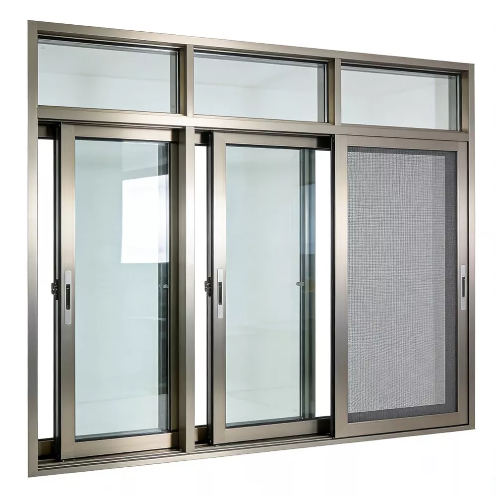 Non-Insulating Aluminum Alloy Window With Gauze